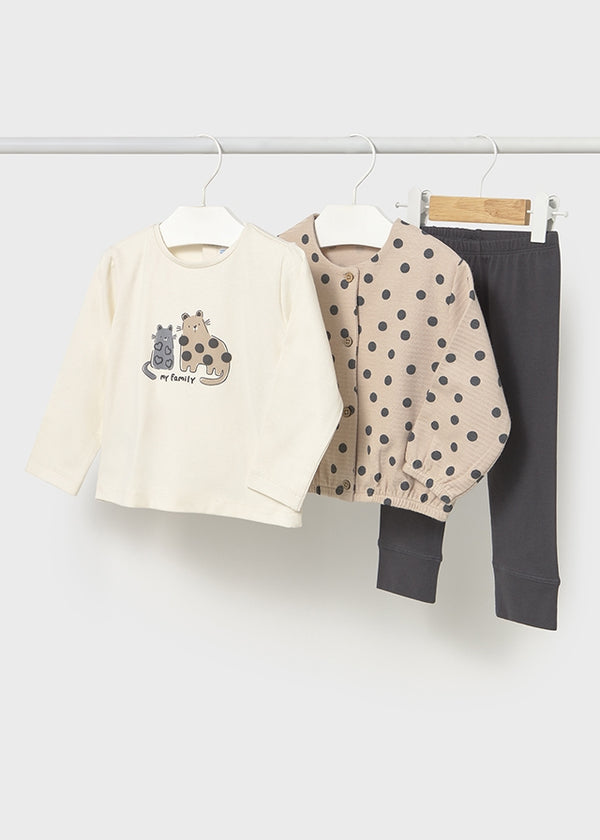 Conjunto 3PC Lunares 274341