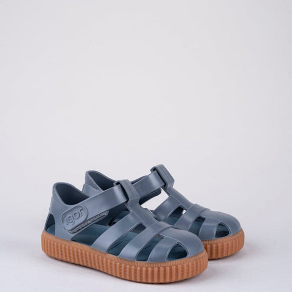 Sandalia Nico Caramelo Azul S10291