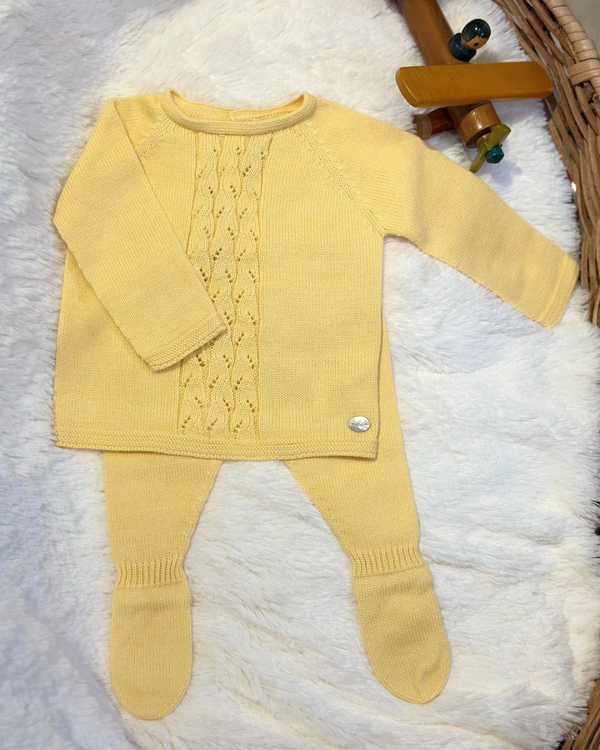 Conjunto Tejido Amarillo 10258