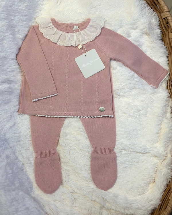 Conjunto 2pc Tricot Palo Rosa 10267