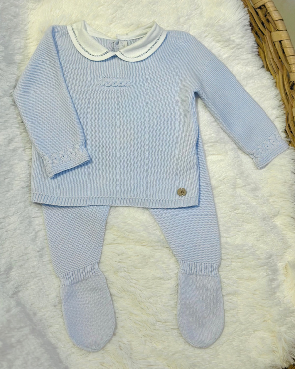 Conjunto 2pc Tricot trensa Cielo 10224